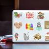 50Pcs Stationery Sticker Waterproof Vibrant Designs Love Reading Book Pattern Stickers for Kids Teens Adults