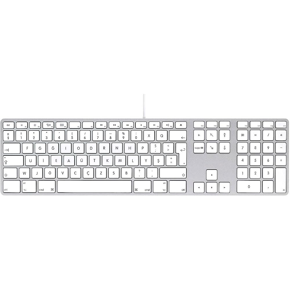 

A1243 Genuine USB Keyboard Worldwide Version Numeric Keypad Wired Connection Special Layout [Turkey F] [Türkiye F]