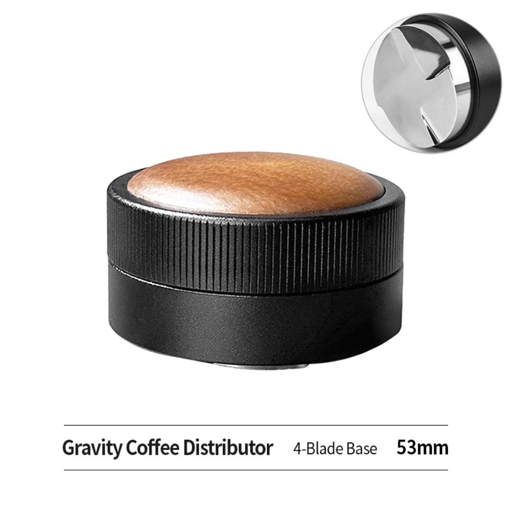 Constant Force Espresso Tamper Stainless Steel 58mm 53mm 51mm Spring Loaded Coffee Tamper Ripple Base Constant Pressure