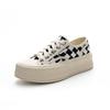 Kleine weiße Schuhe Damen Frühling neue Leder Plateau Casual Einzelne Schuhe Low-Top Canvas Mode Vielseitige Board-Schuhe