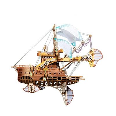Star Exploration Life DIY 3D dřevěné parní puzzle Steam Punk Air System Montáž Vědecká diecéze