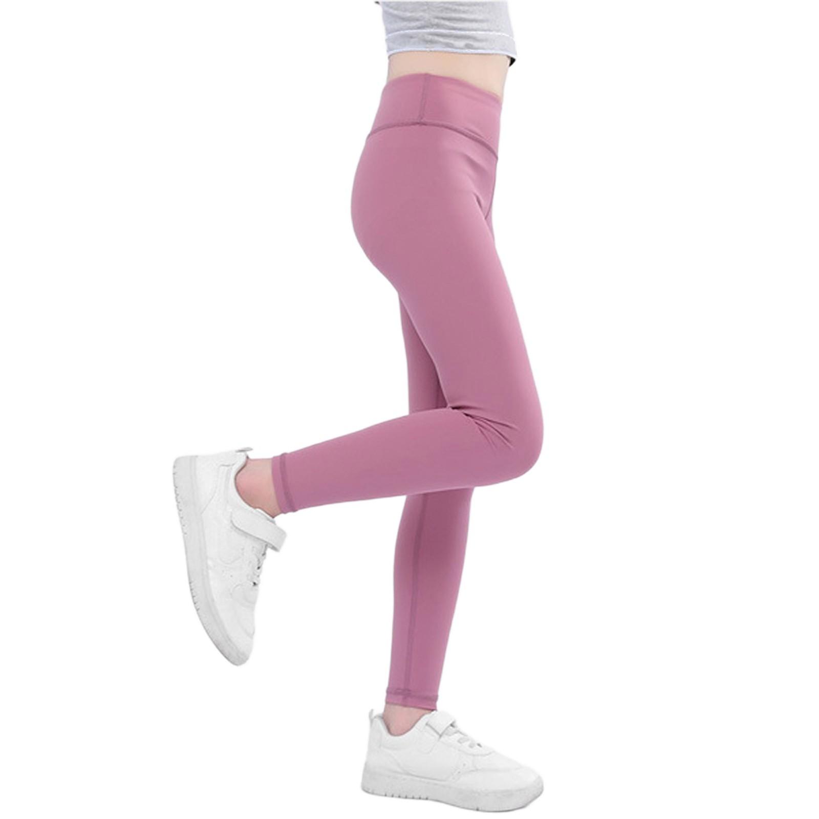 

Детская мода Повседневные леггинсы С высокой талией Верхняя одежда Облегающие эластичные спортивные брюки 140