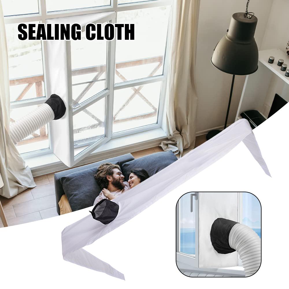 Waterproof Window Seal Mobile Air Conditioner Cloth Slanted Window Sealing Cloth Washable Adjustable Coupler Sealing Strips