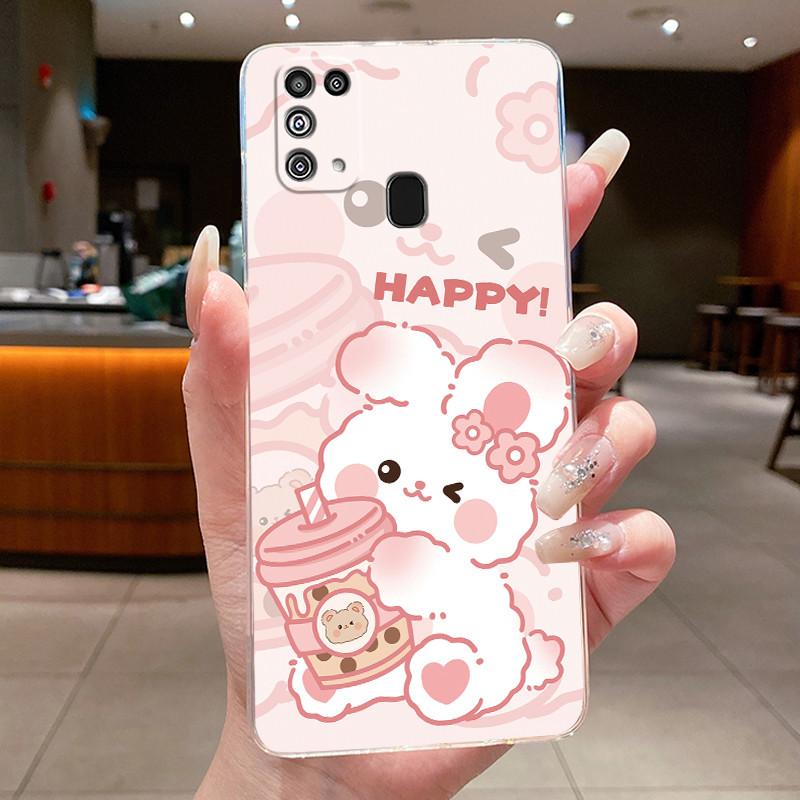 Case For Samsung M31 M21s M21 M30s Luxury Dragon Cute Cool Boys Girls Soft silicone Phone Case Back Cover Transparent TPU Shell