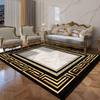 Black Gold Marble Luxury Carpet for Living Room Decorations Sofa Table Large Area Rugs Balcony Long Floor Mat Anti-slip Doormat