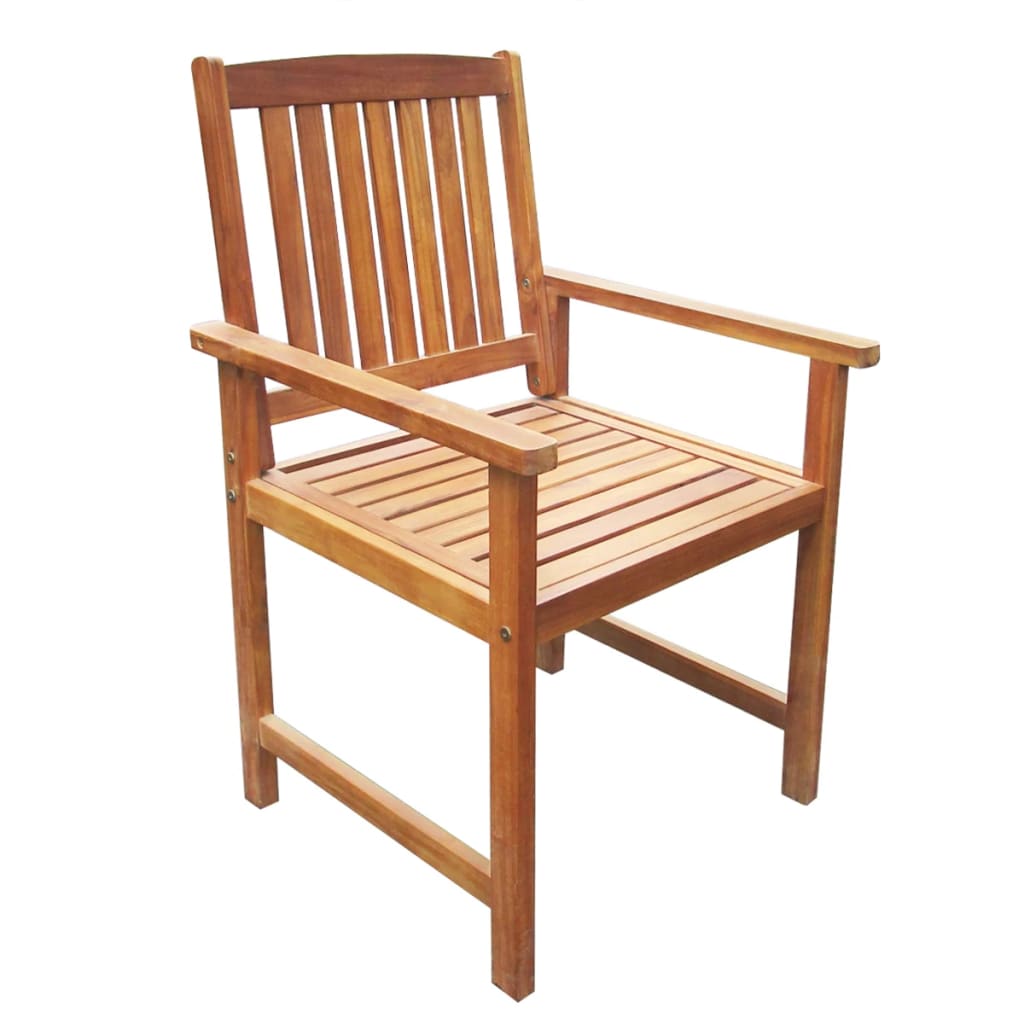 5 Piece Garden Dining Set Solid Acacia Wood