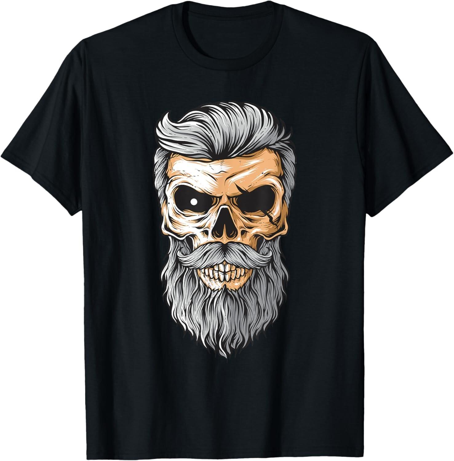 Cool Stylish Skull Tee shirt, Halloween Skull T-shirt, Skull T-Shirt S