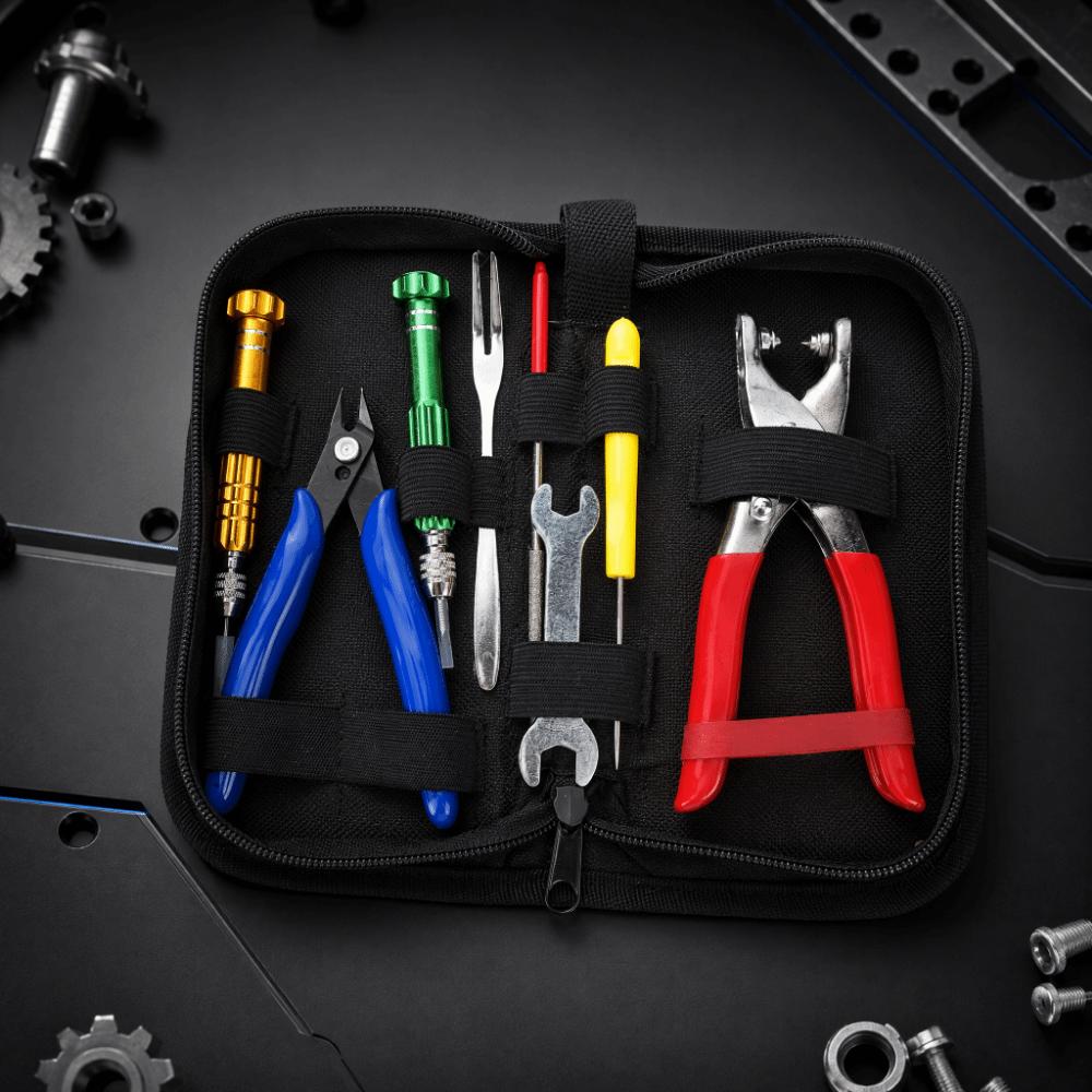 9pcs Portable Design Stringing Clamp Tool Kit Badminton Racket Grommets Tool For Tennis Racket