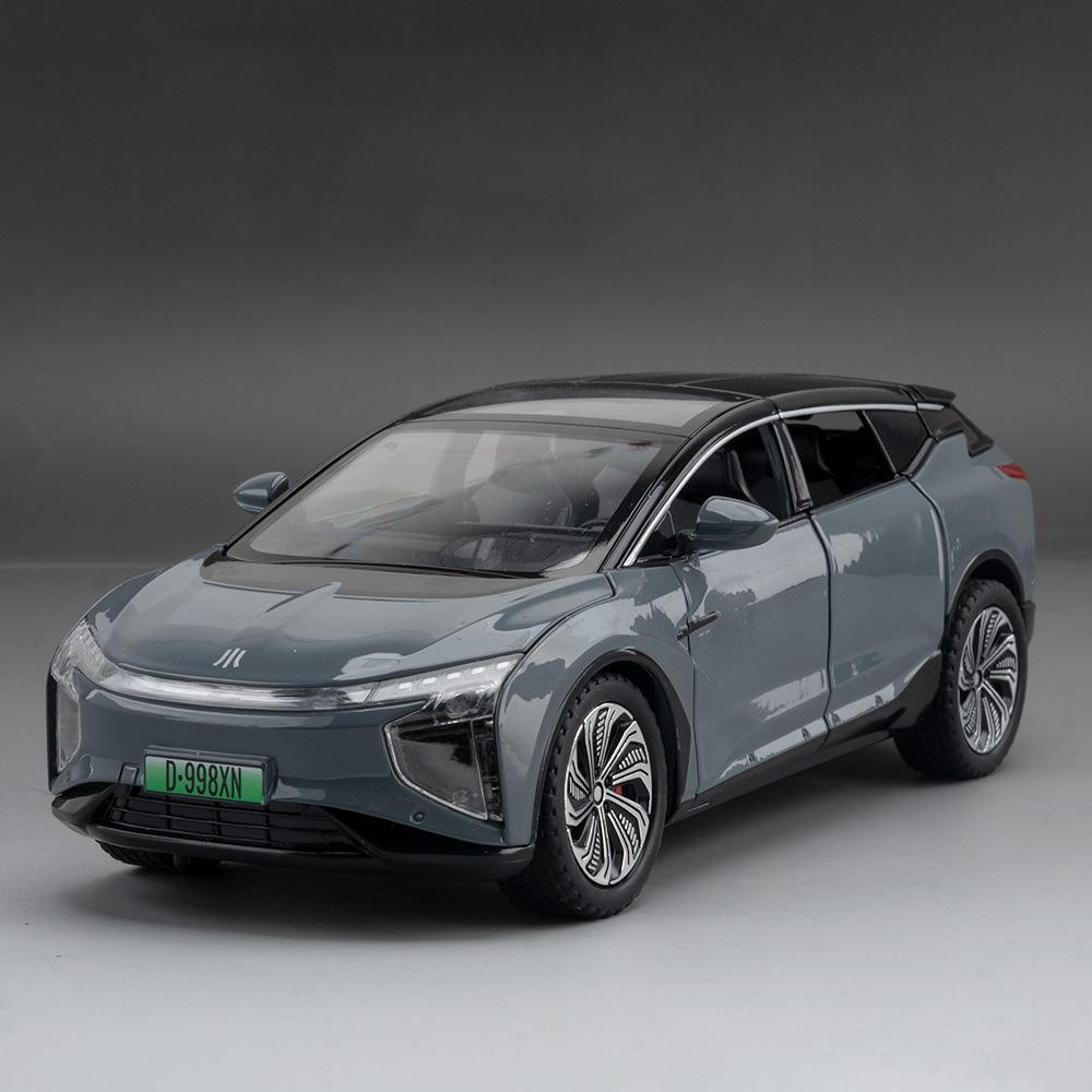 1:24 HiPhi X SUV Alloy New Energy Car Model Diecasts Metal Electric Vehicles Car Model Simulation Sound and Light Kids Toys Gift