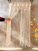 Hand-woven Bohemia Macrame Cotton Door  Window Curtain Tapestry Wall Hanging Art Tapestry Wedding Backdrop Tapestry Decoration