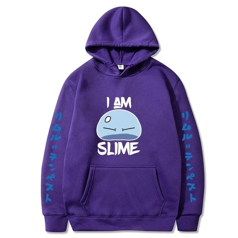 Esa vez que me reencarné como un slime Sudadera con capucha con estampado de anime Ropa de calle Sudadera unisex de moda para mujer Sudaderas de gran tamaño Sudadera con capucha