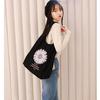 Daisy Canvas Shoulder Bag Student Handbag Women Small Shopping Bag Girl Flowers Casual Tote Bag