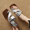 Fashion High Heels Women Elegant Slippers Fashion Clip-toe Sandals Designer Pumps New Heeled Shoes 2025 Summer Woman Slides Flip-flops