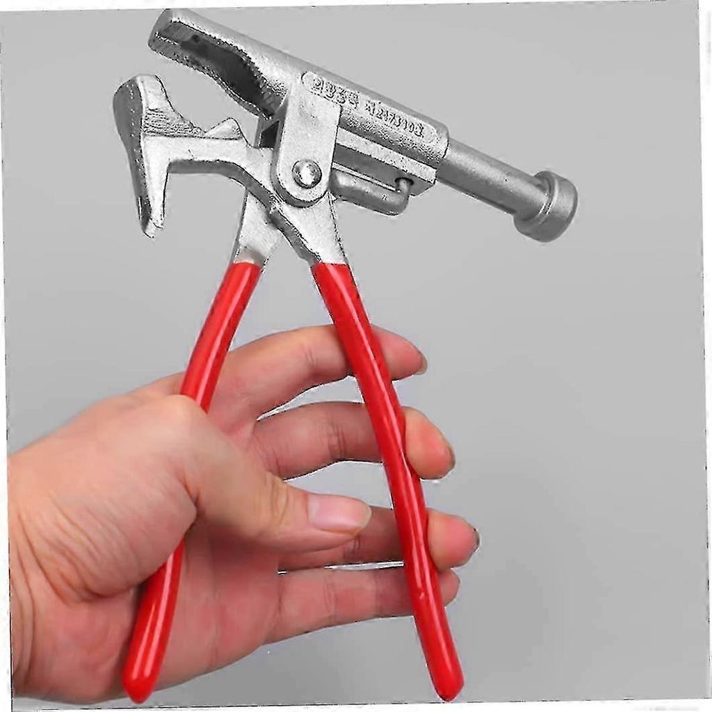 Multifunctional Hammer, Multi-function Hammer Pipe Wrench Pliers Wrench 10 In 1 Red Portable Screwdriver Tool Belt Carpenter Camping Hammer