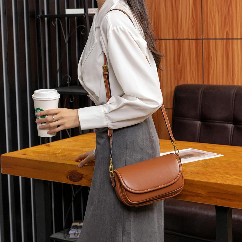 Wide-shoulder Strap Small Bag, Women's Trendy Retro Fashion Small Square Bag, Single-shoulder Crossbody Women's Bag, Underarm Bag