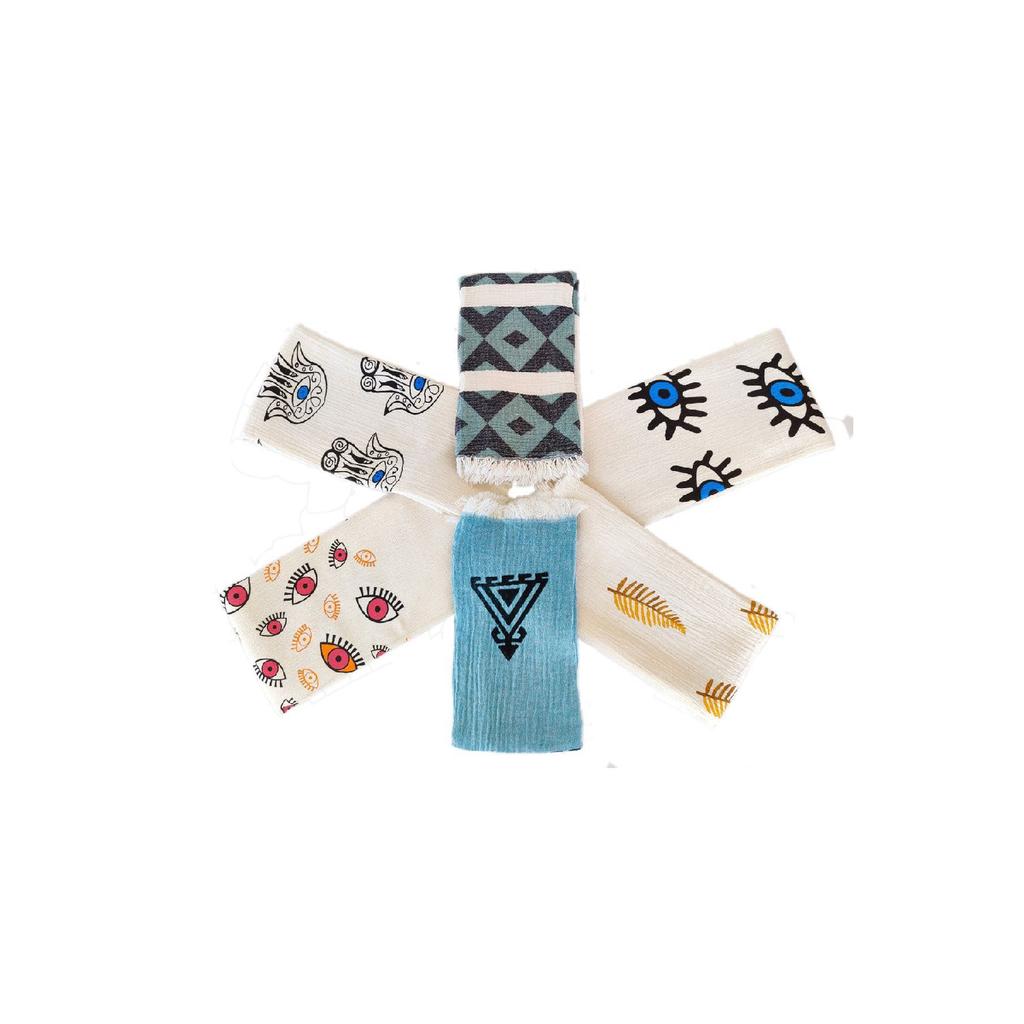 Muslin Peshtemal, Printed Leaf Pattern, Natural 100% Cotton 100 X180, Beach Towel, Bath Towel