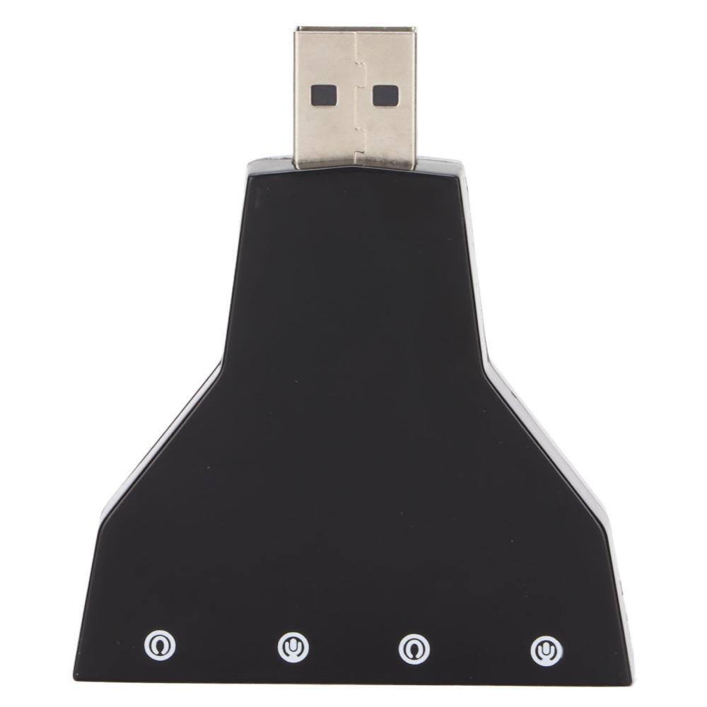 Dual Audio Interface USB Sound Card Independent Sound Card External Sound Adapter  For Headphone