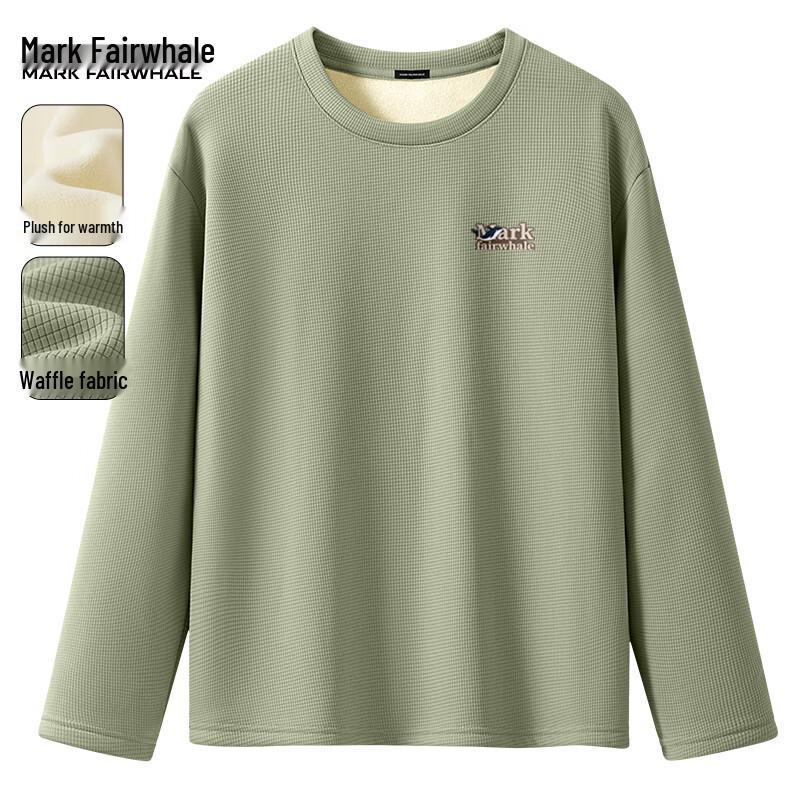 Mark Fairwhale Men s Fleece-Lined Waffle Knit Long Sleeve T-Shirt 3XL