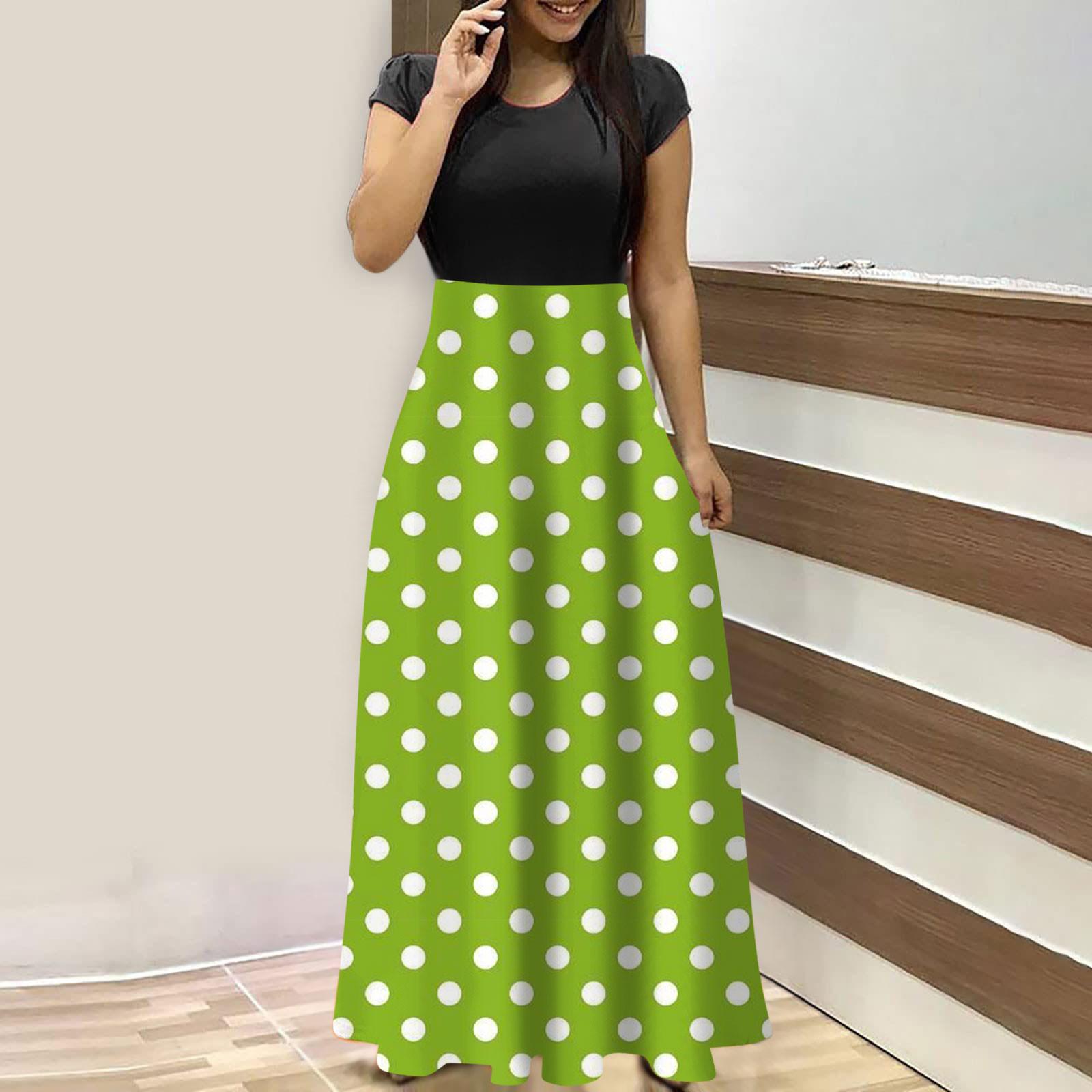 

Женские модные повседневные свободные платья с круглым вырезом и коротким рукавом XXXL