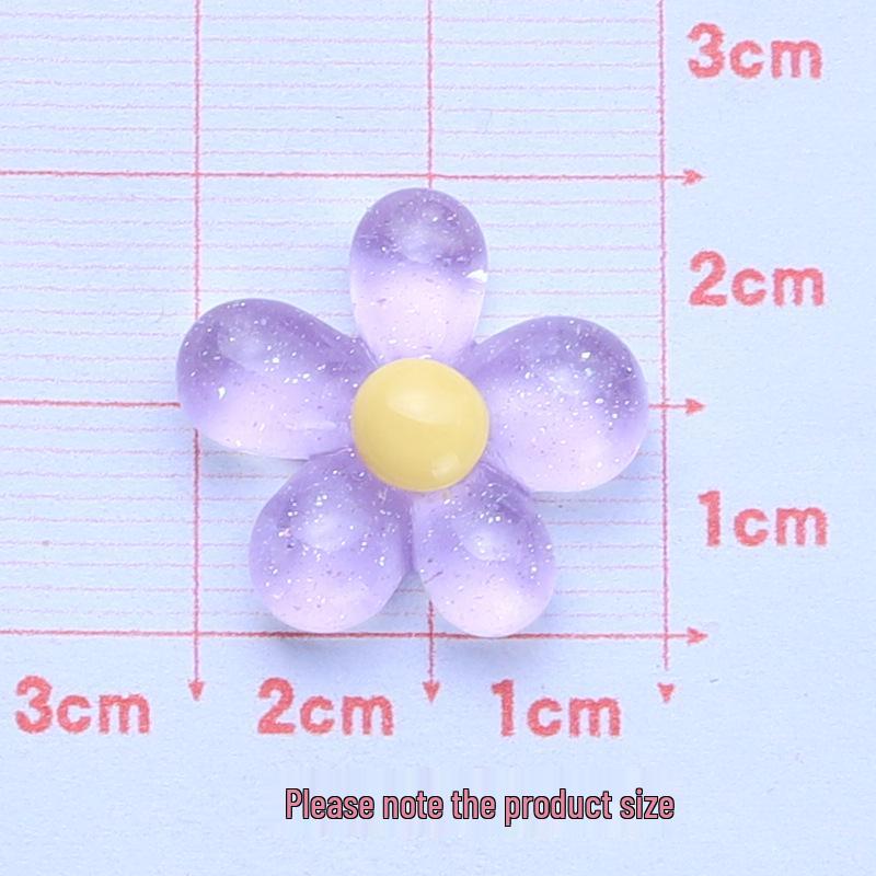 Ice-Clear Fine Glitter Flower Resin Fridge Magnet & DIY Phone Case Craft Supplies