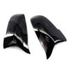 Carbon Fiber Look Schwarz auto Rückspiegel Abdeckung Kappen für BMW 5 6 7 Serie F10 F11 F18 F07 F12 F13 F06 F01 F02 LCI