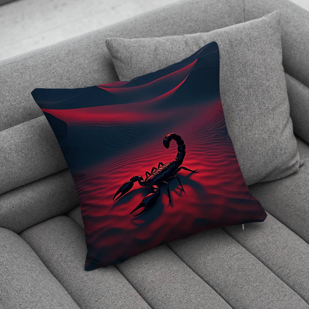 Scorpion Cool Animal Pillow Case For Home Bedroom Car Office Decoration Living Room Sofa Cushion Cover Suitable