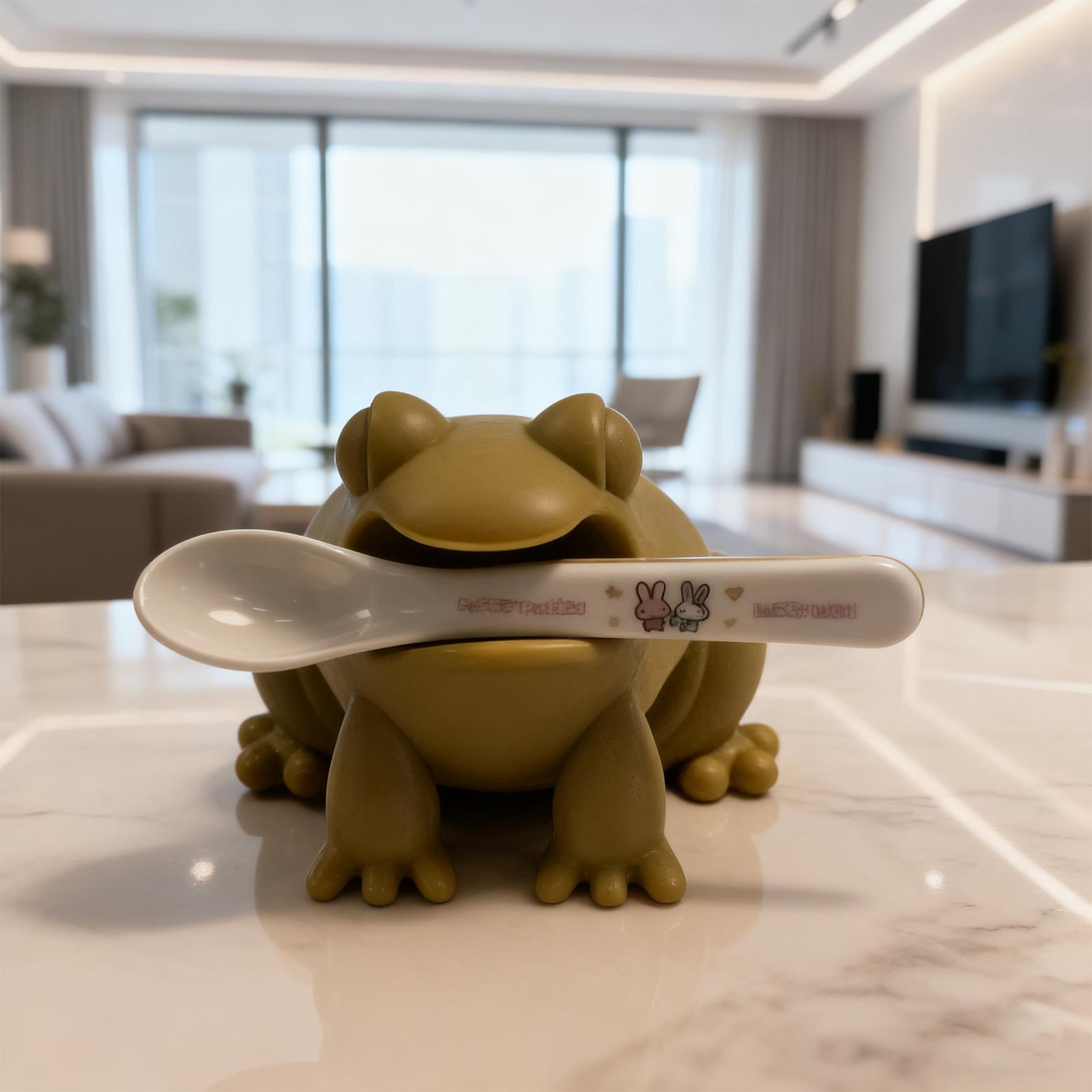 

Силиконовая подставка для ложки на плиту FrogSteam Releaser Милые кухонные аксессуары Кухонные принадлежности Крутые кухонные гаджеты One Size золотой