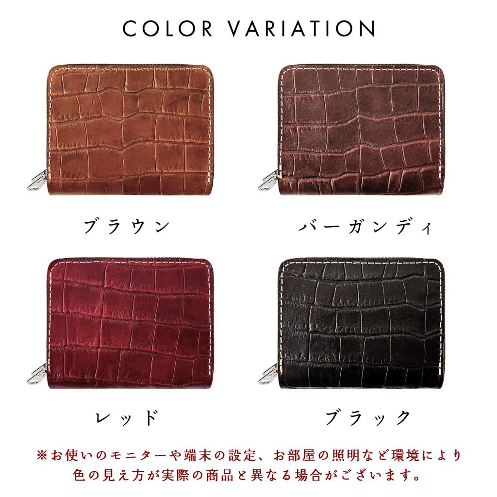 Leo&Aoi Genuine Leather Wallet with Double Zipper, Round Zipper, Accordion-Style Design, Card Slots, Bill Compartment, Coin Purse, for Men and Women,