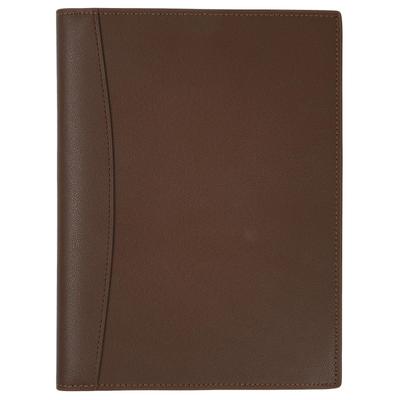 A5 Leather Notebook Diary Memo Pad Holds 2 with Pen Holder and Pocket Cover, Cover, Cover, Notebooks, (Brown)