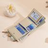 Genuine Leather Women's Tri-fold Wallet RFID Credit Card Holder Coin Purse