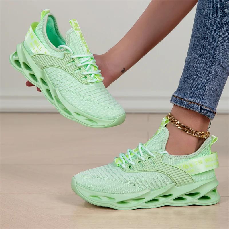 Fashion Red Running Shoes Men Women Blade Sneakers Mesh Breathable Casual Sports Shoes Unisex Lightweight Men's Jogging Shoes