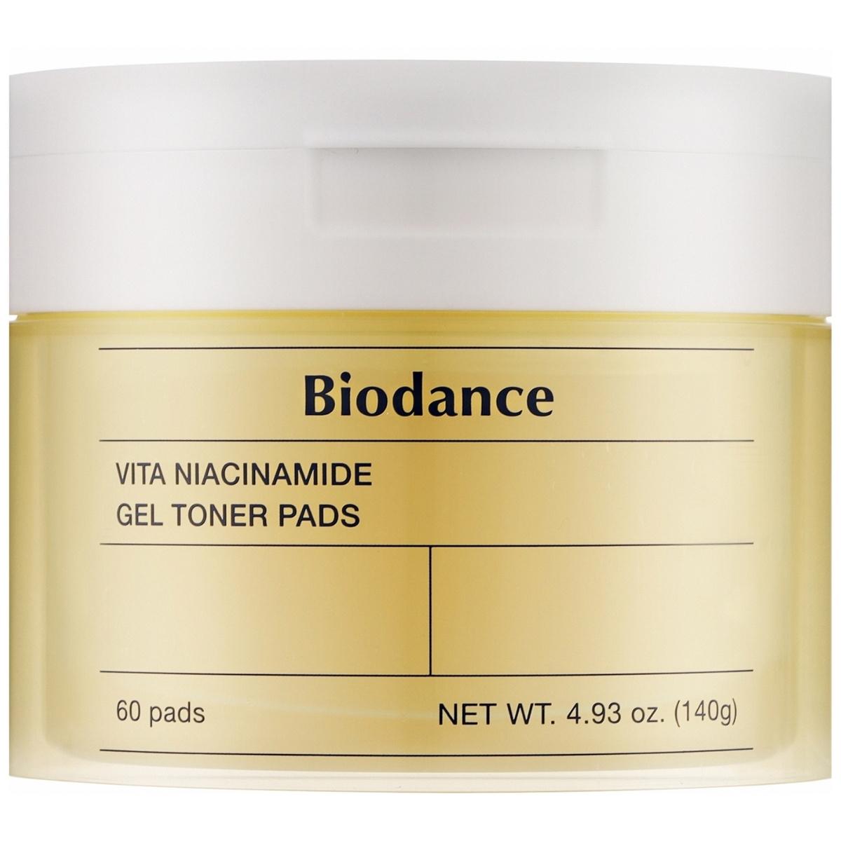 

BIODANCE - Vita Niacinamide Gel Toner Pad 60 pcs - brightening facial pads