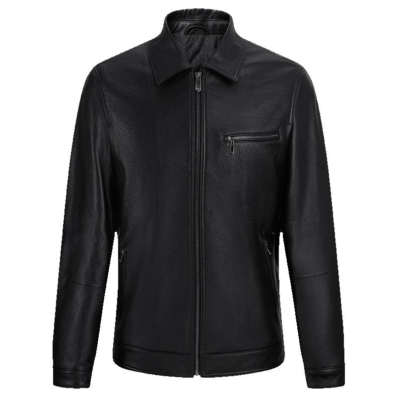 

GIOVANNI VALENTINO Men s Genuine Leather Lapel Jacket 2X