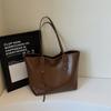 Large Capacity Tote Bag with Dual Handles Stylish Women's Shoulder Bag for Work Shopping and Everyday Use