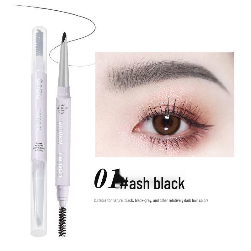 

NOVO Precision Quick-Type Eyebrow Pencil: Ultra-Fine, Waterproof, Sweat-Proof, Long-Lasting, Smudge-Free for Natural, Defined Brows