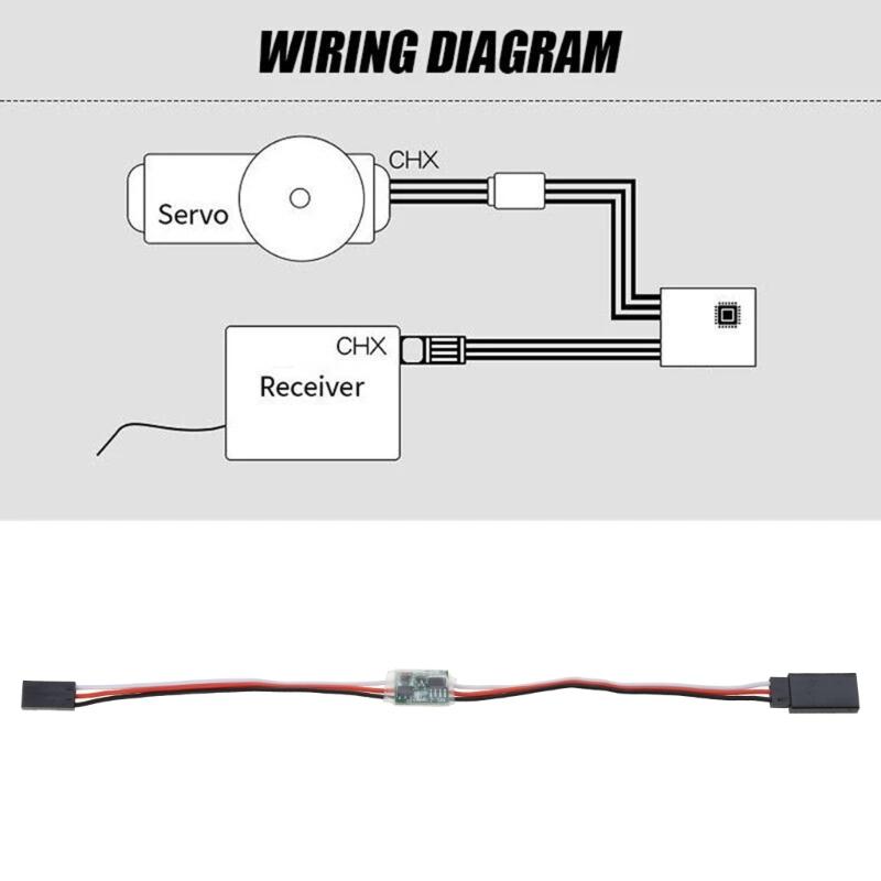 3-24V Signal Reverser Rotation Inverter for RC Servo JR-Futaba V-Tail Reverse Remote Control Toys- Replacement Part