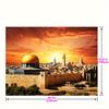 1 Piece of Jerusalem Background, Bethlehem Photography Background, Sunset Dome Rock Background, Party Room Decoration Banner