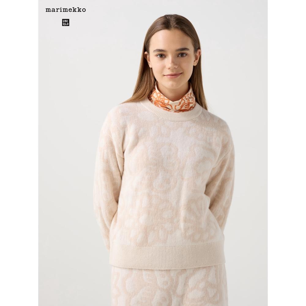 

Свитер Uniqlo из овечьей шерсти с круглым вырезом 01 OFF WHITE/WOMEN XS