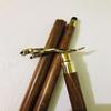 Jaguar Head Folding Walking Stick  Wooden Cane with Brass Inlay for Men
