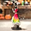 Tag der Toten Skelett tanzend Harzstatue, Kreative Feiertagsskulptur für festliche Heimparty-Dekoration, Geschenk