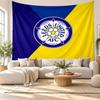 Arazzo da Parete Calcio Leeds United, Appeso a Parete in Tessuto Morbido, Sfondo Decorativo per Camera da Letto Arte Murale per la Casa