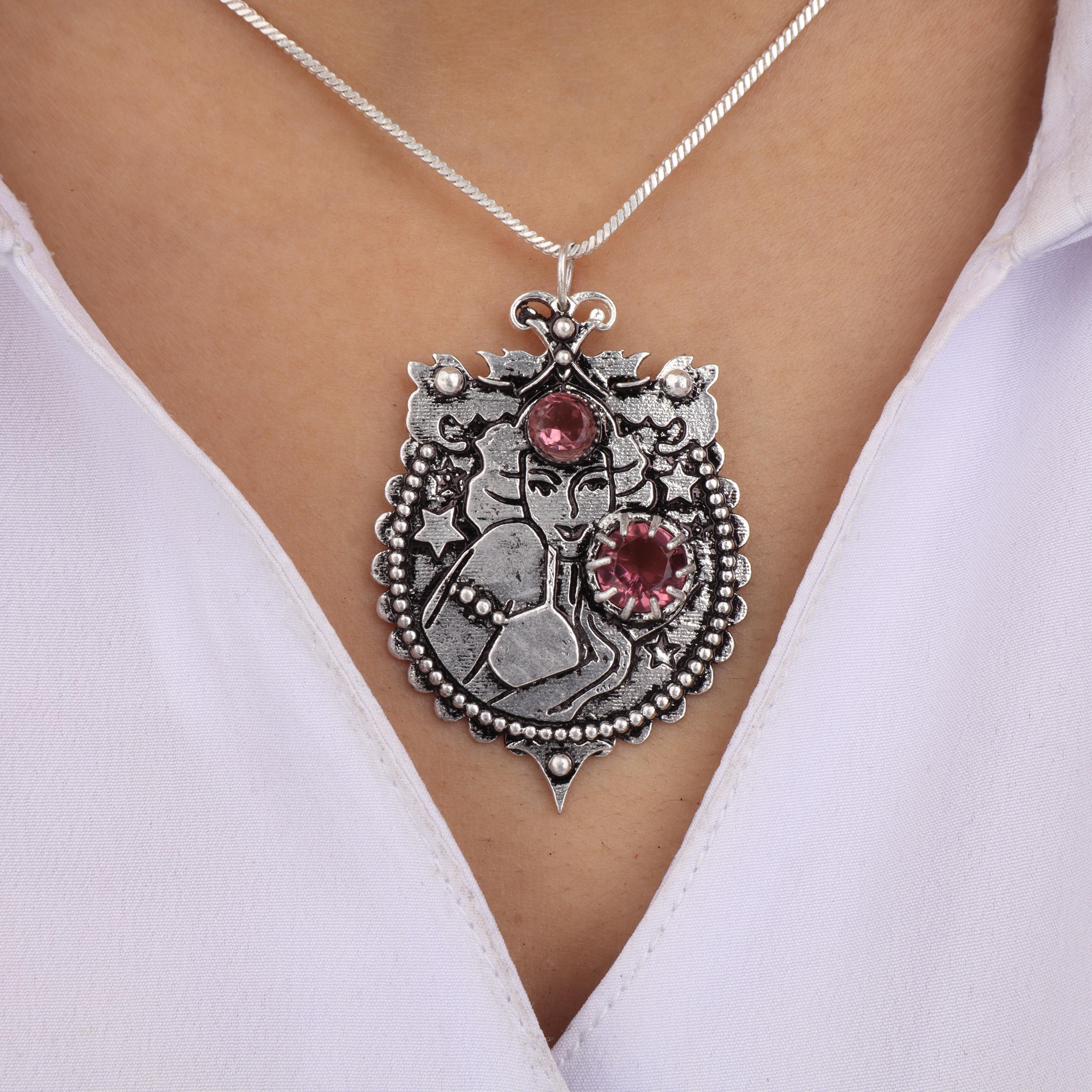 

Rhodolite Gemstone 925 Sterling Silver Handmade Jewelry Pretty Pendant 1.9 Gift For your Love CP-44-14