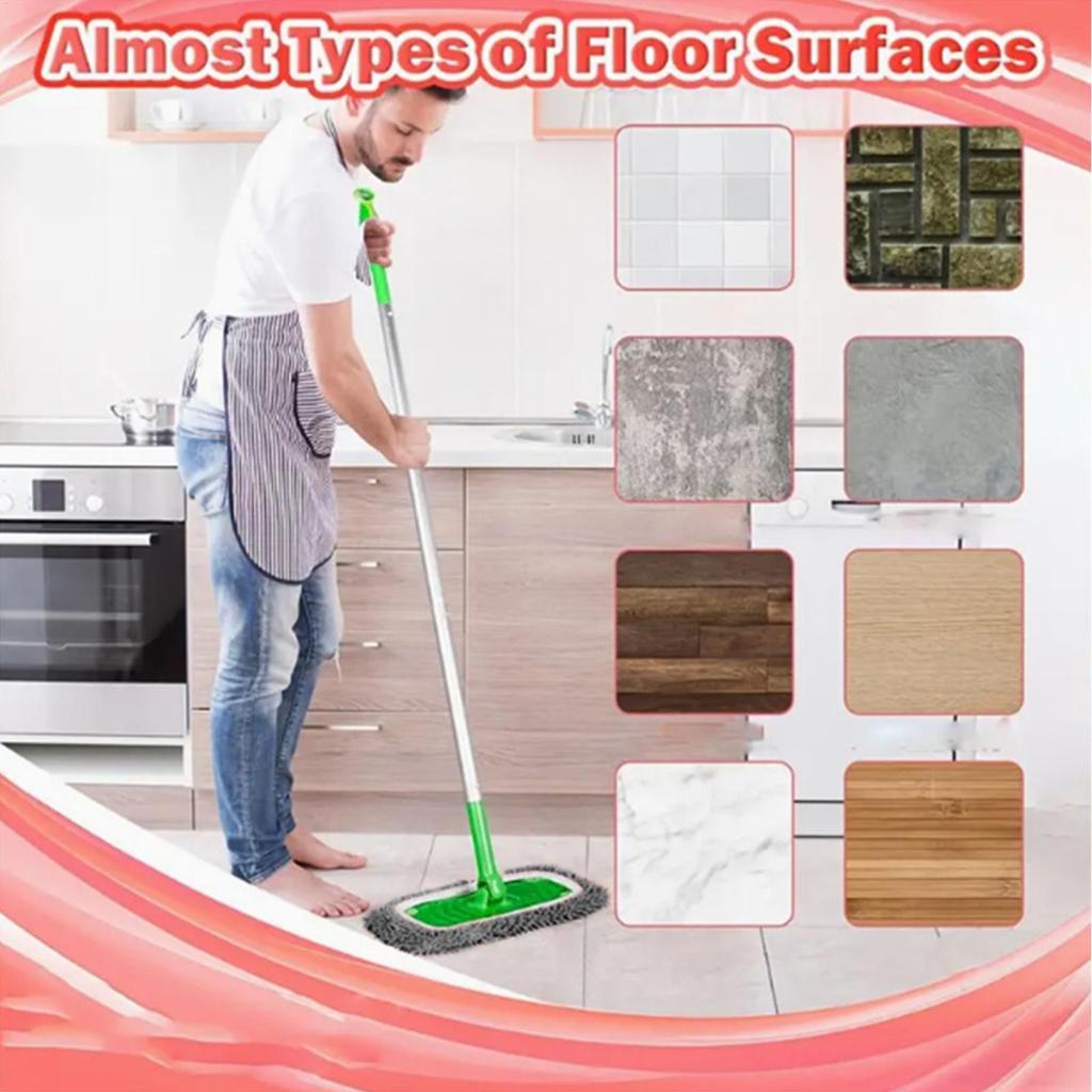 Mopping Pads Chenille Mop Refill Pads For Home Wet Dry Reusable Refills For Cleaning Sweeping Laminate Tile Hardwood Household