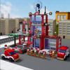 Urban Fire Protection Series Building Blocks, Urban Fire Stations, Patrol Cars. Suitable for Urban Enthusiasts To Collect. Gift