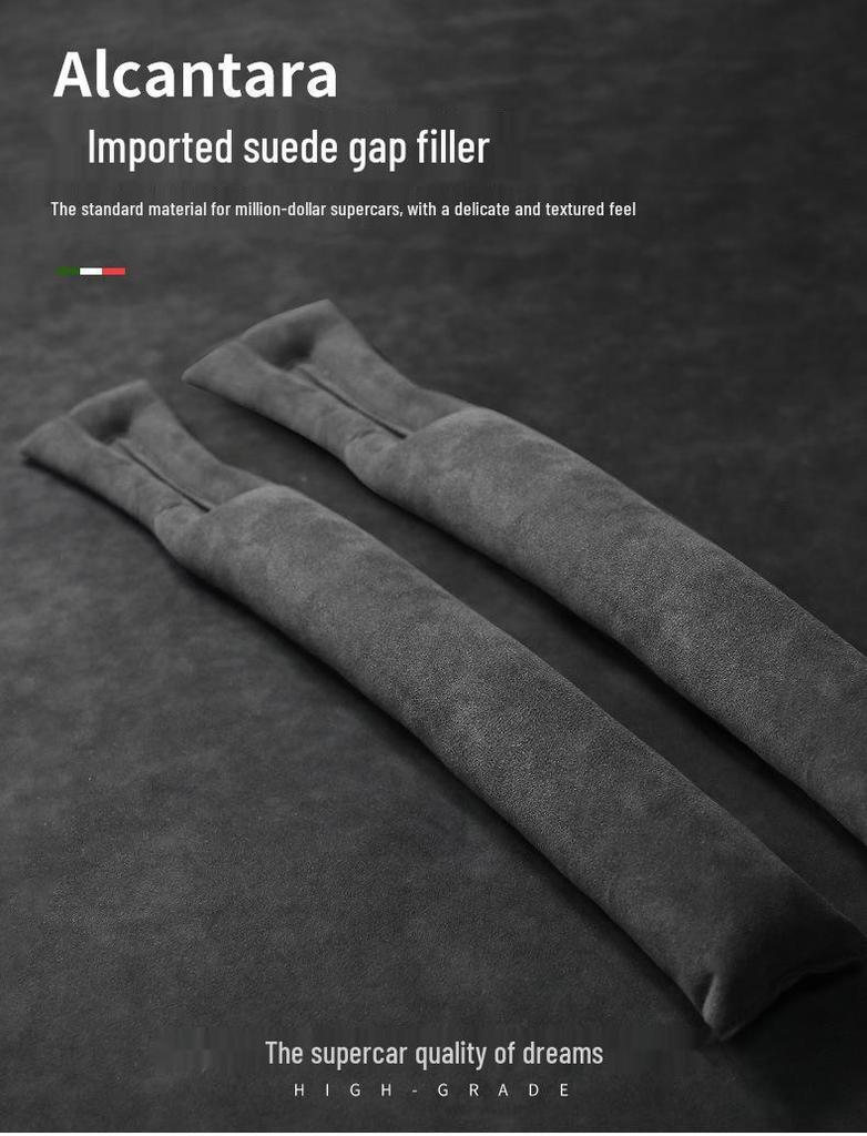 Universal Alcantara Suede Car Seat Gap Filler Strip - Leakproof Interior Accessory