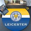 Leicester City Football Club Round Area Rug,Carpet Rug for Living Room Bedroom Sofa Playroom Decor,Non-slip Floor Mat