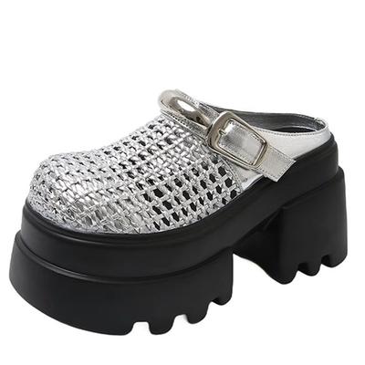 Thick Bottom Summer Slippers Women's Chunky Sandals New 2025 Fashion Women 10CM Wedges High Platform Shoe Woman Beach Flip Flops