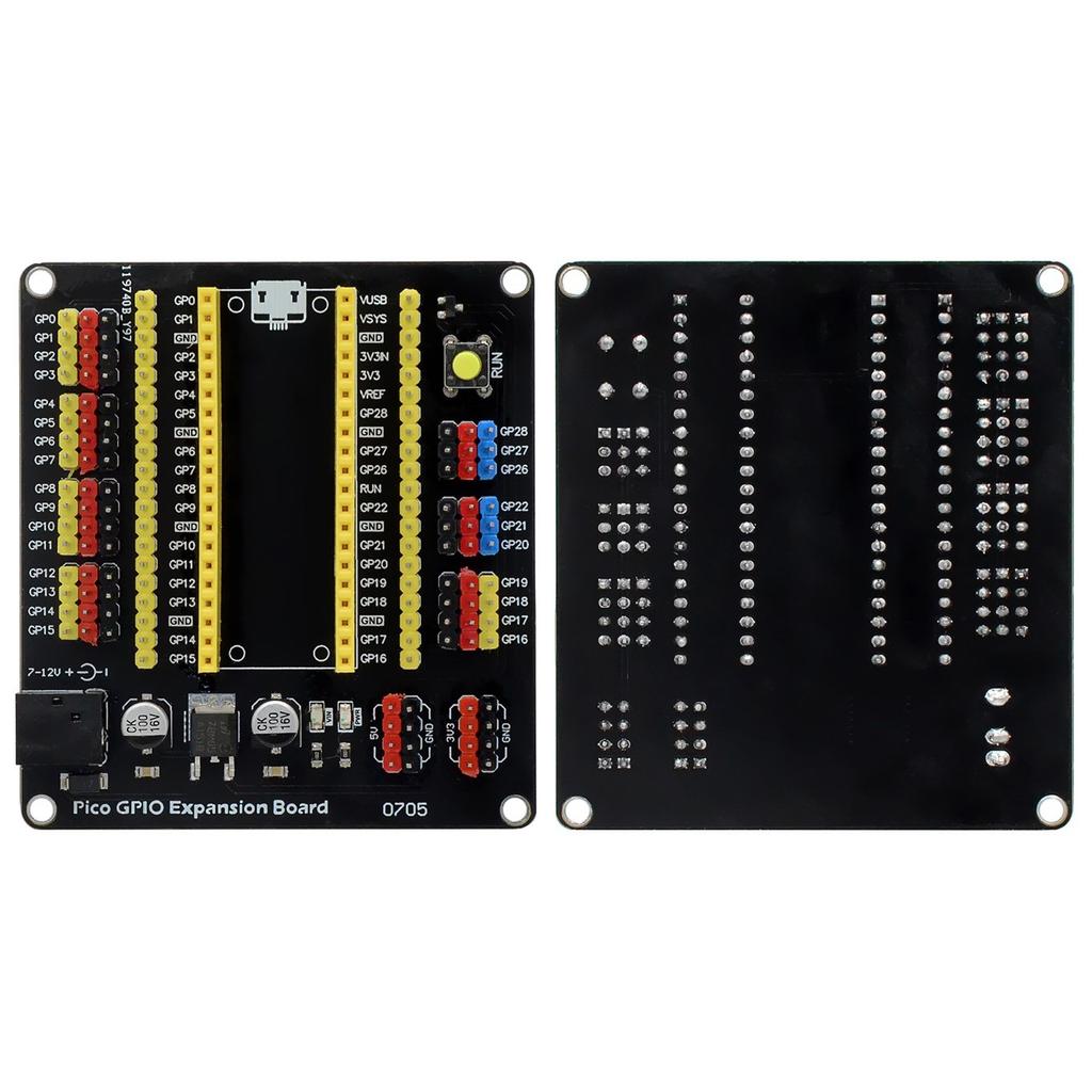 Κάρτα Επέκτασης Raspberry Pi Pico Διασπάσεις GPIO Προσαρμογέας Επέκτασης Ενσωματωμένες Αρσενικές και Θηλυκές Κεφαλίδες για Pico
