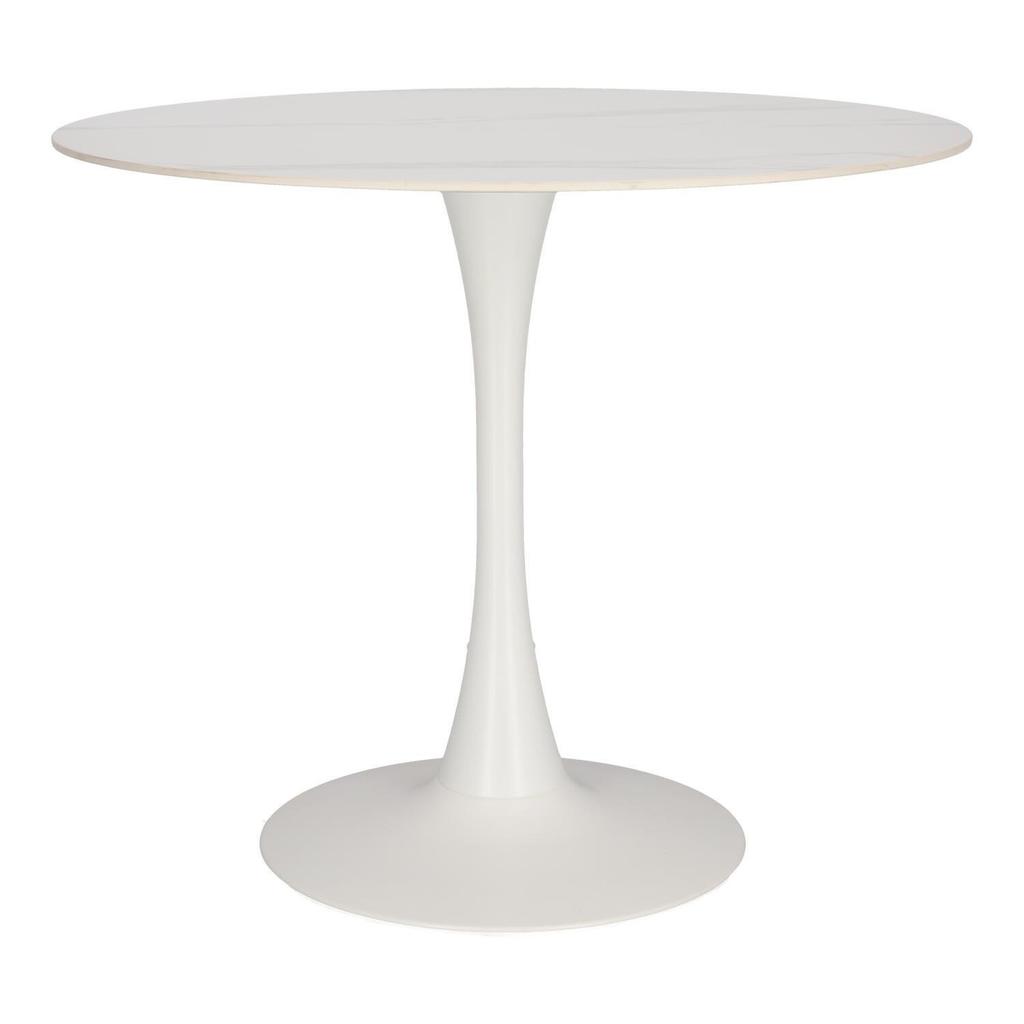 Skinny Premium Stone ROUND TABLE WHITE MARBLE