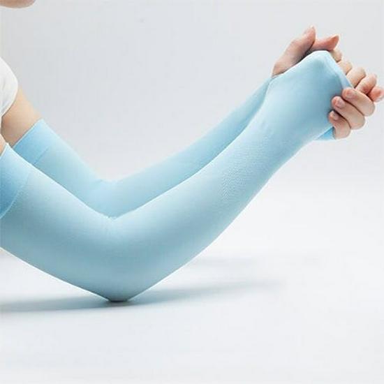 

Summer Ice Silk Sun Protection Arm Sleeves - Customizable Logo, Plain Outdoor Protective Sleeves Straight Tube